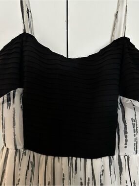 Bar III Black Smocked Waist Dress